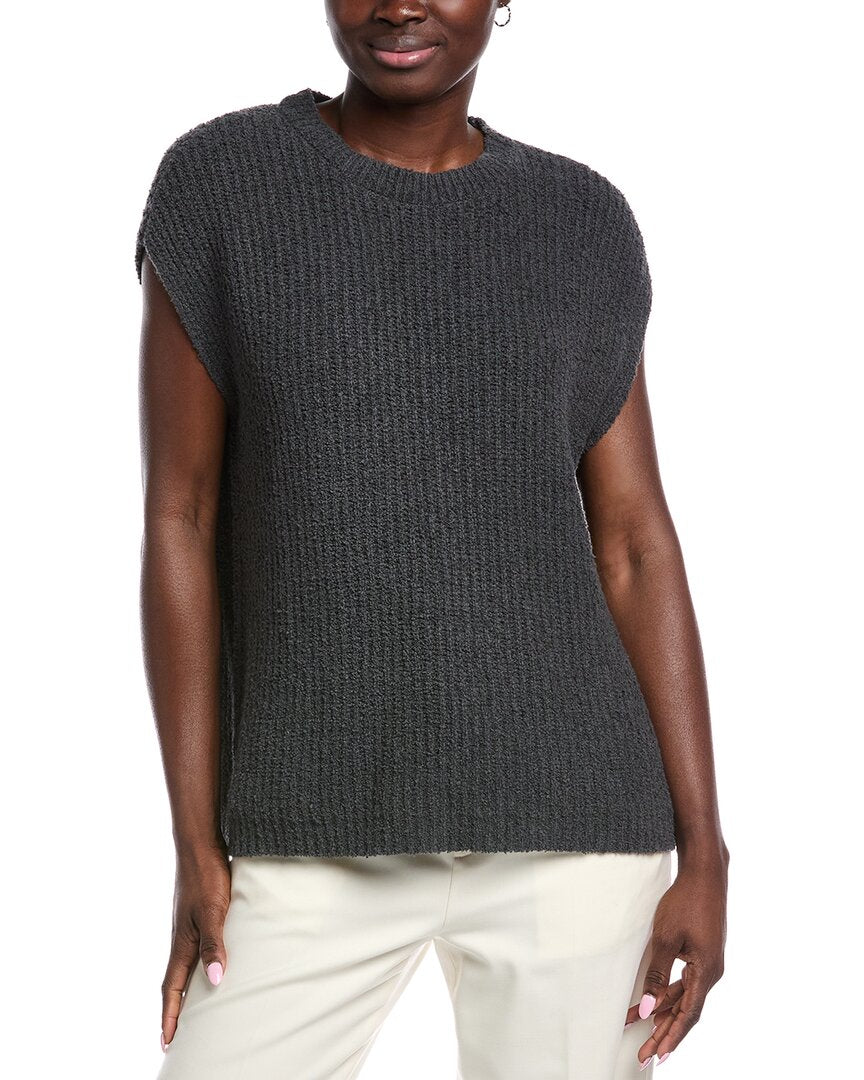 EILEEN FISHER Пуловер-жилет из кашемировой смеси с ворсом, серый
EILEEN FISHER Пуловер-жилет из кашемировой смеси с ворсом, серый