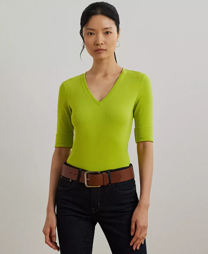 Топ с рукавом до локтя Lauren Ralph Lauren, зеленый
Топ с рукавом до локтя Lauren Ralph Lauren, зеленый