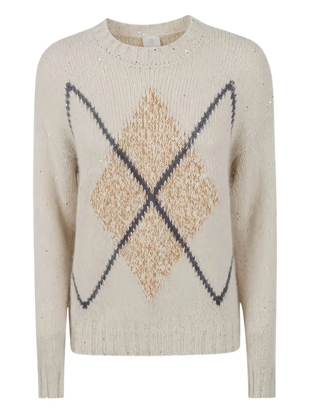 Свитер с узором аргайл и пайетками Eleventy, нейтральный
Свитер с узором аргайл и пайетками Eleventy, нейтральный