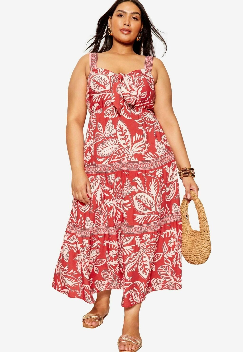 Платье макси TWIST FRONT SUMMER- REGULAR FIT Curves Like These, красный
Платье макси TWIST FRONT SUMMER- REGULAR FIT Curves Like These, красный