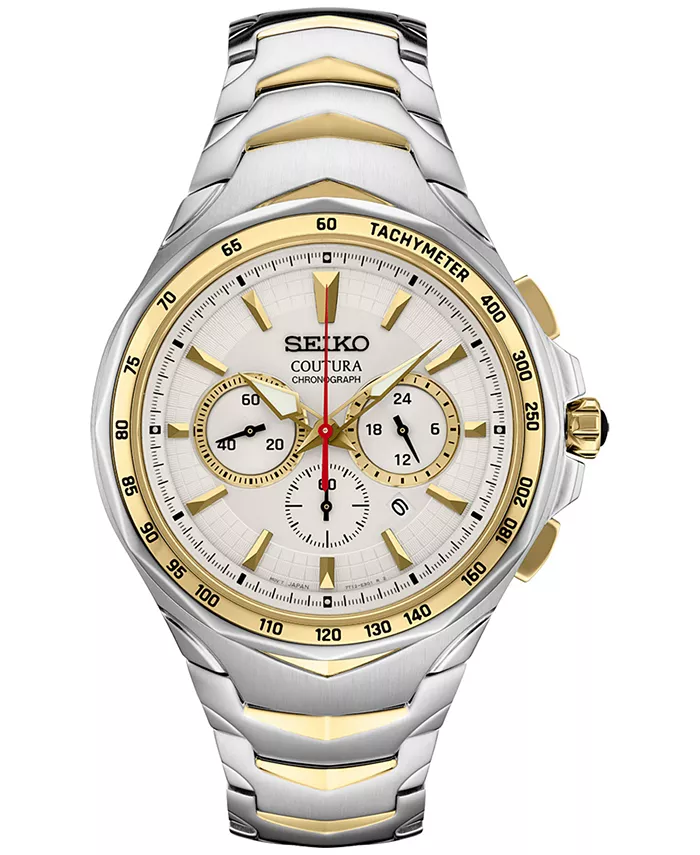 Мужские часы Chronograph Coutura с двухцветным браслетом из нержавеющей стали, 46 мм Seiko, Двухцветный, Мужские часы Chronograph Coutura с двухцветным браслетом из нержавеющей стали, 46 мм Seiko
Мужские часы Chronograph Coutura с двухцветным браслетом из нержавеющей стали, 46 мм Seiko, Двухцветный, Мужские часы Chronograph Coutura с двухцветным браслетом из нержавеющей стали, 46 мм Seiko