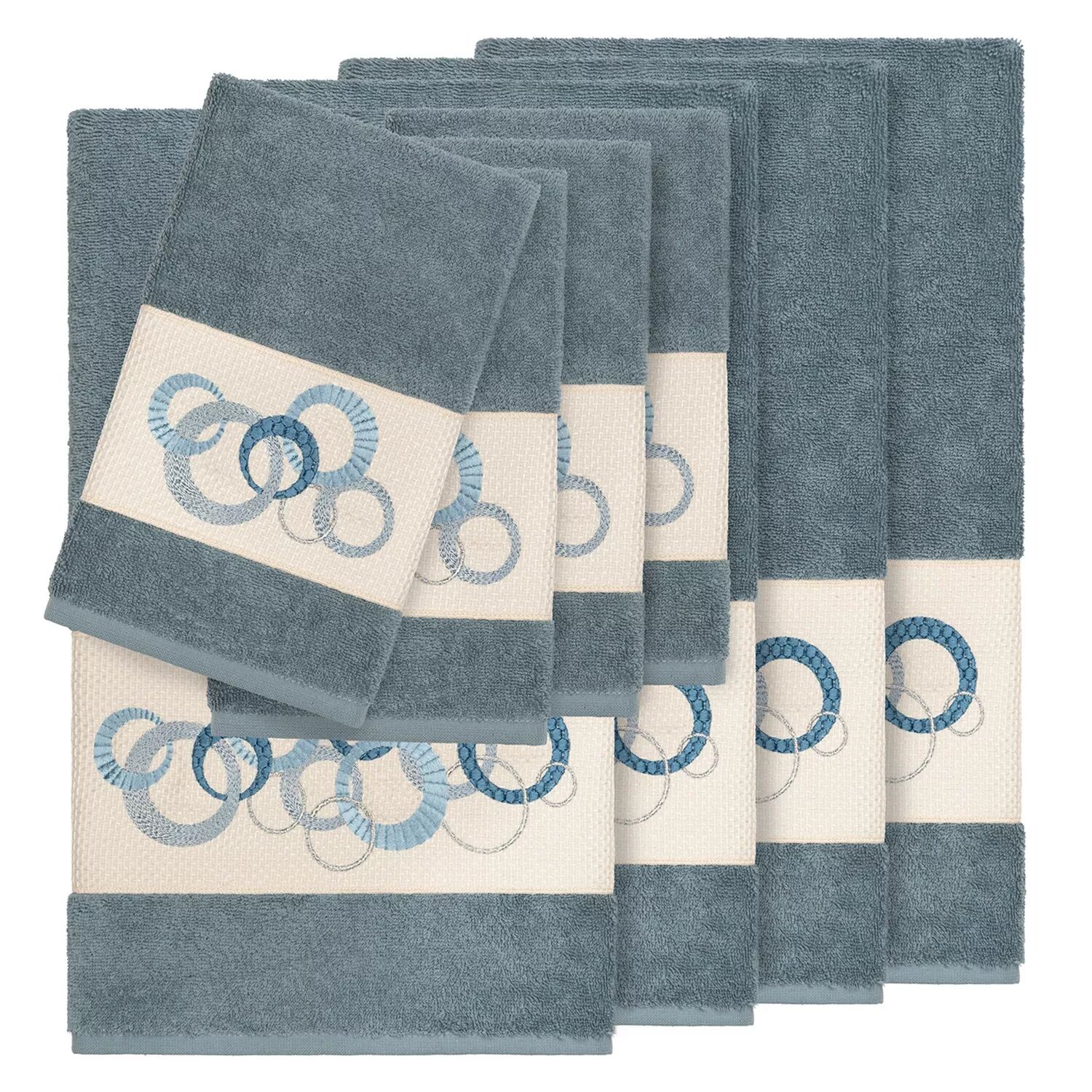 Linum Home Textiles Турецкий хлопок Набор украшенных полотенец Annabelle из 8 предметов, голубой
Linum Home Textiles Турецкий хлопок Набор украшенных полотенец Annabelle из 8 предметов, голубой