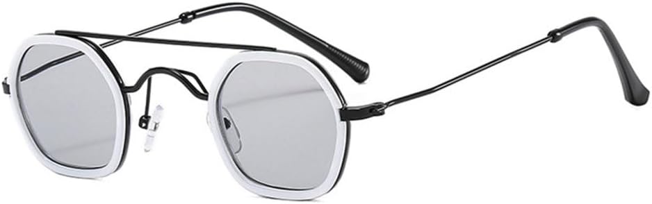 MUTYNE Ретро многоугольные квадратные солнцезащитные очки для мужчин, модные, с двойной перемычкой, градиентные, солнцезащитные очки UV400, панк-очки UV400, C03 White Grey
MUTYNE Ретро многоугольные квадратные солнцезащитные очки для мужчин, модные, с двойной перемычкой, градиентные, солнцезащитные очки UV400, панк-очки UV400, C03 White Grey