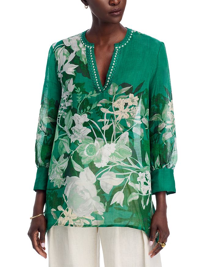 Туника Henley Voyager Johnny Was, зеленый
Туника Henley Voyager Johnny Was, зеленый