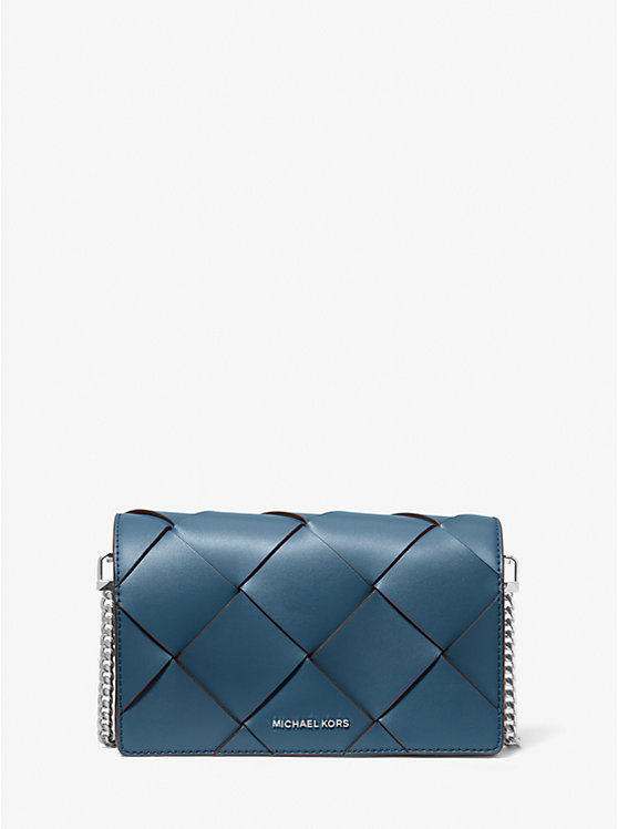 Сумка через плечо Jet set из плетеной кожи среднего размера Michael Kors, синий
Сумка через плечо Jet set из плетеной кожи среднего размера Michael Kors, синий