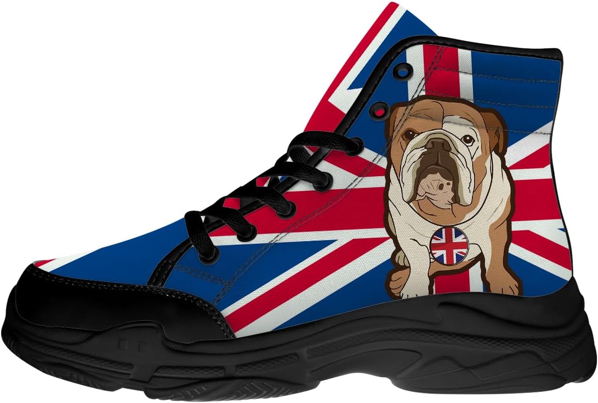 Кеды-бульдог на высокой подошве для мужчин, шнурованные кеды на платформе из канвы, подарки для него и для нее Generic, 3101 Bulldog Uk Flag
Кеды-бульдог на высокой подошве для мужчин, шнурованные кеды на платформе из канвы, подарки для него и для нее Generic, 3101 Bulldog Uk Flag