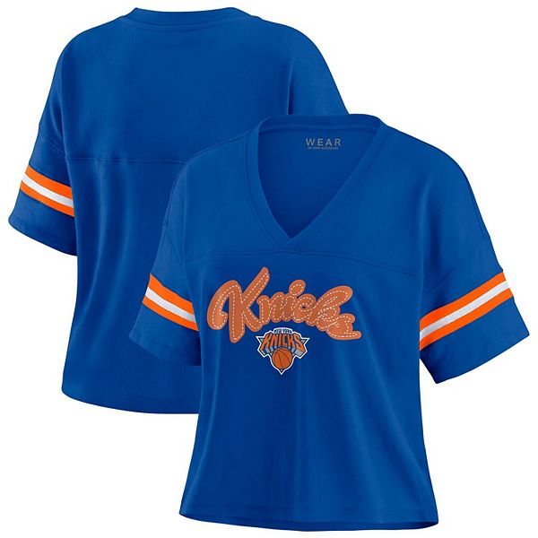 Женская синяя футболка New York Knicks plus size color block с V-образным вырезом Wear By Erin Andrews, Синий, Женская синяя футболка New York Knicks plus size color block с V-образным вырезом Wear By Erin Andrews
Женская синяя футболка New York Knicks plus size color block с V-образным вырезом Wear By Erin Andrews, Синий, Женская синяя футболка New York Knicks plus size color block с V-образным вырезом Wear By Erin Andrews