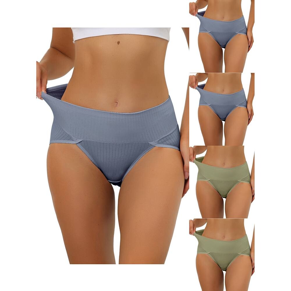 5 упаковок женского нижнего белья в рубчик с высокой талией и контролем живота, доступны в размерах больших размеров ALLEGRA K, цвет Blue Pea Green
5 упаковок женского нижнего белья в рубчик с высокой талией и контролем живота, доступны в размерах больших размеров ALLEGRA K, цвет Blue Pea Green