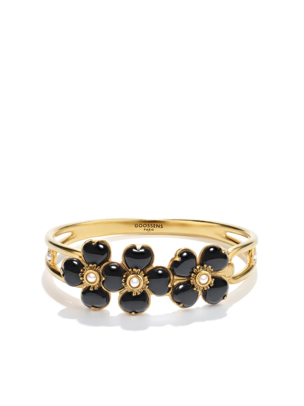 Позолоченный браслет Clover с кварцем и жемчугом Goossens, золотой
Позолоченный браслет Clover с кварцем и жемчугом Goossens, золотой