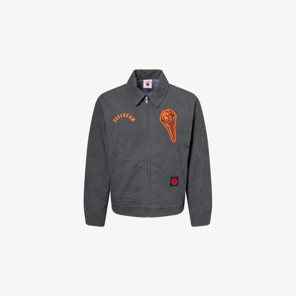 Куртка джинсовая Icecream с нашивкой в виде конуса, черный
Куртка джинсовая Icecream с нашивкой в виде конуса, черный