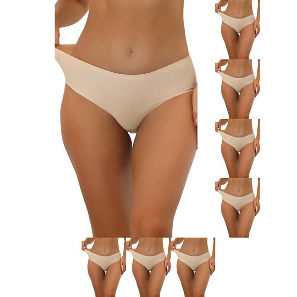 8 пар трусиков для женщин без подкладки, комфортное белье без видимых швов с эластичной талией Inspire Chic, Beige
8 пар трусиков для женщин без подкладки, комфортное белье без видимых швов с эластичной талией Inspire Chic, Beige