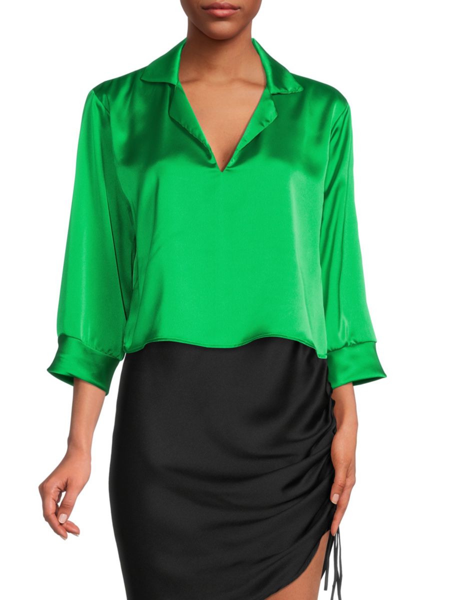 Атласный топ Renee C., зеленый
Атласный топ Renee C., зеленый