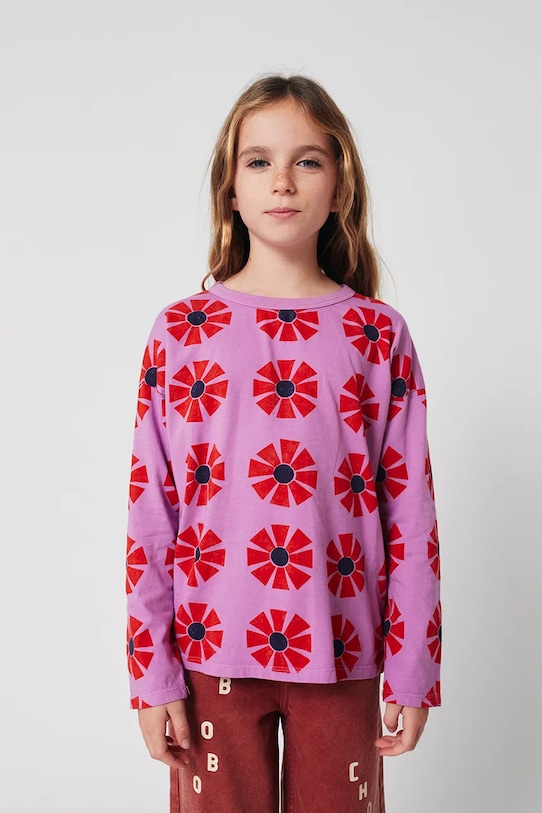 Детская хлопковая футболка с длинным рукавом "Калейдоскоп" Bobo Choses, фиолетовый
Детская хлопковая футболка с длинным рукавом "Калейдоскоп" Bobo Choses, фиолетовый