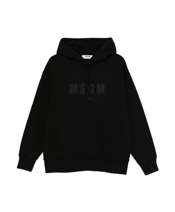 Хлопковая толстовка Msgm, черный
Хлопковая толстовка Msgm, черный