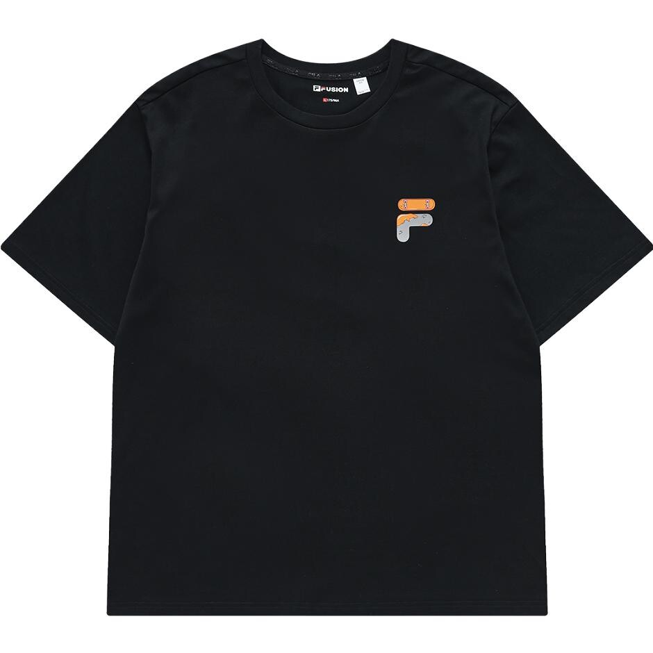 Футболка унисекс черная Fila Fusion, черный 
Футболка унисекс черная Fila Fusion, черный