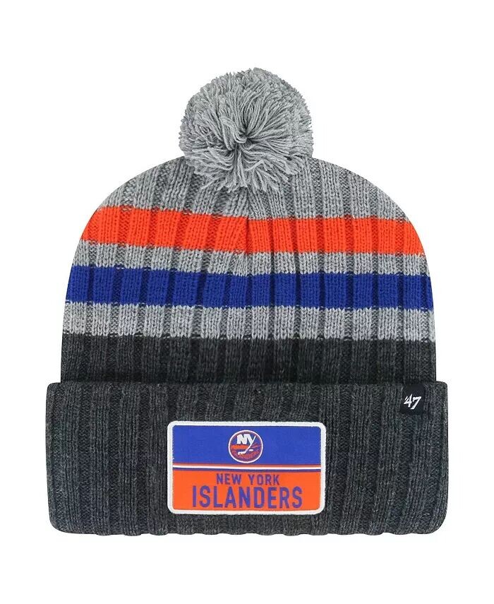 Мужская серая вязаная шапка с нашивкой New York Islanders Stack и помпоном '47 Brand
Мужская серая вязаная шапка с нашивкой New York Islanders Stack и помпоном '47 Brand