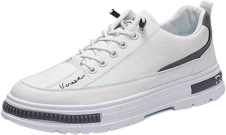 Мужские белые низкие кеды для скейтборда с толстой амортизирующей подошвой Minlaidian
Мужские белые низкие кеды для скейтборда с толстой амортизирующей подошвой Minlaidian