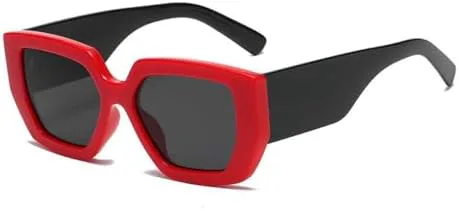 Винтажные квадратные солнцезащитные очки для женщин и мужчин, с широкими дужками и крупной оправой, черные и зеленые, с защитой от УФ-излучения UV400 MTZJH, Red
Винтажные квадратные солнцезащитные очки для женщин и мужчин, с широкими дужками и крупной оправой, черные и зеленые, с защитой от УФ-излучения UV400 MTZJH, Red