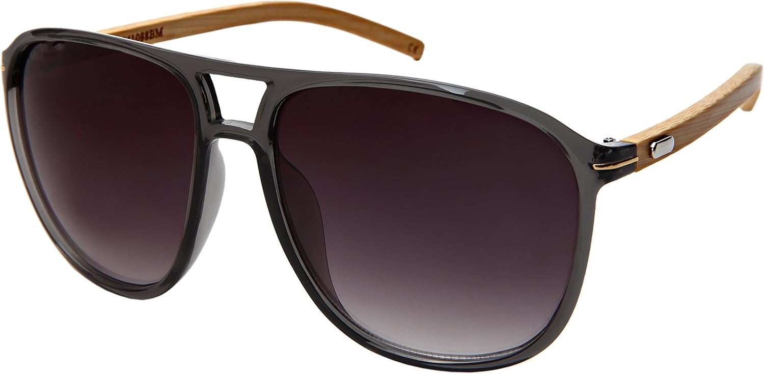 Солнцезащитные очки EDGEIWEAR Oversized Wood Bamboo для мужчин и женщин, модель «Авиатор» 541088BM (прозрачная серая оправа/линзы с серым градиентом, размер 61), Clear Grey Frame/Grey Gradient Lens
Солнцезащитные очки EDGEIWEAR Oversized Wood Bamboo для мужчин и женщин, модель «Авиатор» 541088BM (прозрачная серая оправа/линзы с серым градиентом, размер 61), Clear Grey Frame/Grey Gradient Lens