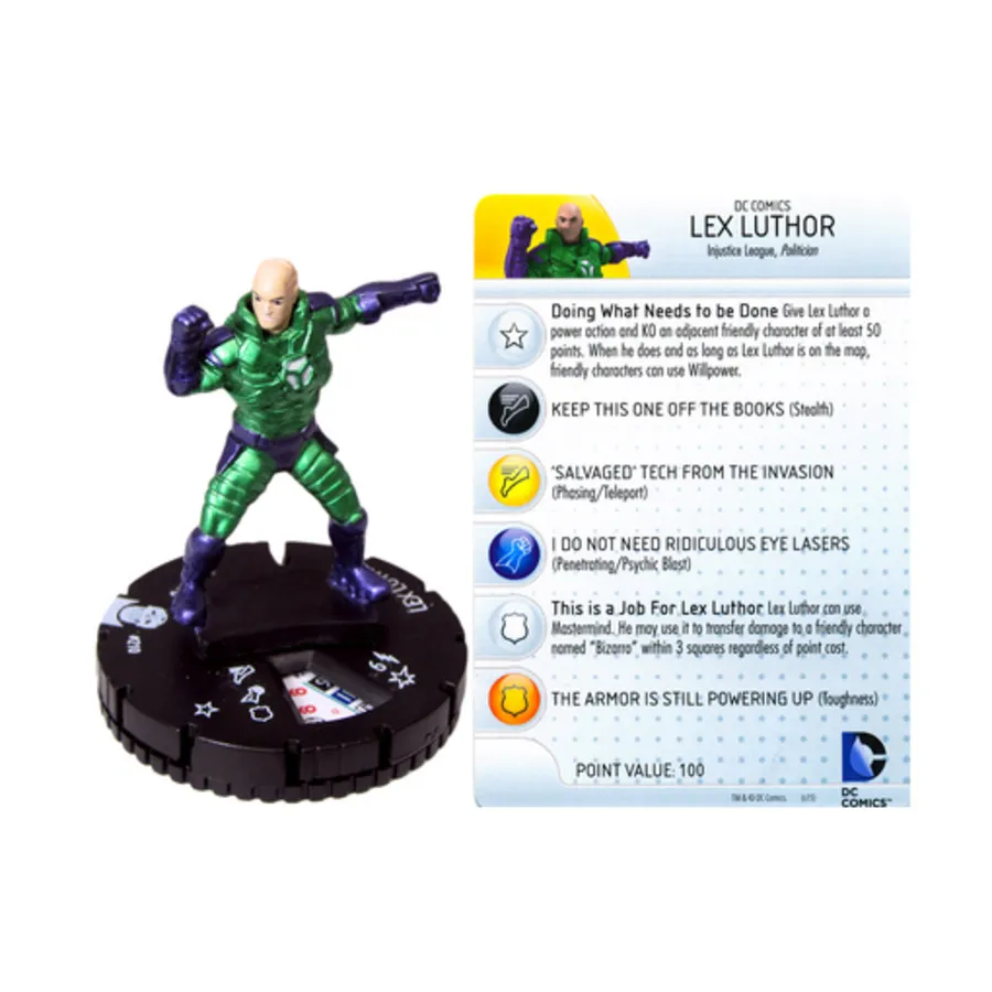 Лекс Лютор № 033 (U), DC HeroClix - Justice League - Trinity War - Singles
Лекс Лютор № 033 (U), DC HeroClix - Justice League - Trinity War - Singles