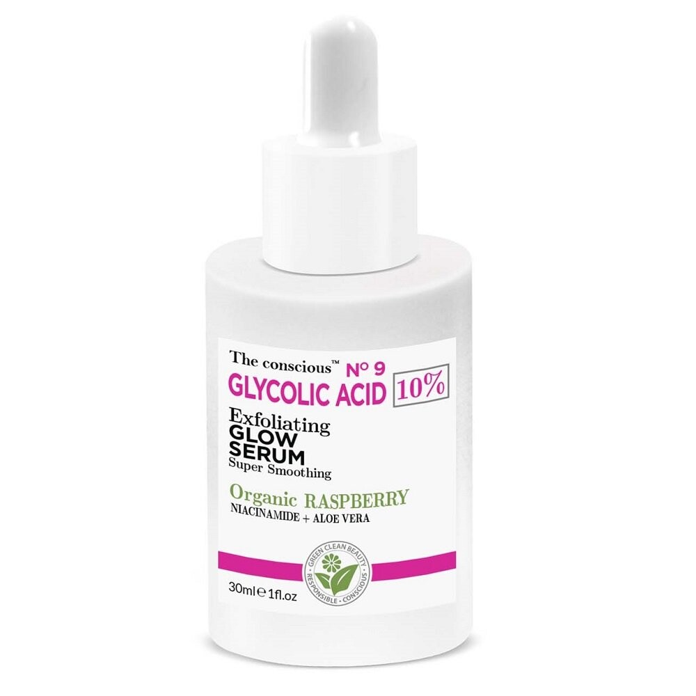 Отшелушивающая сыворотка для лица The Conscious Glycolic Acid с органической малиной 30мл
Отшелушивающая сыворотка для лица The Conscious Glycolic Acid с органической малиной 30мл