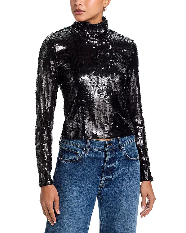 Топ Люси с пайетками Rag & Bone, черный
Топ Люси с пайетками Rag & Bone, черный