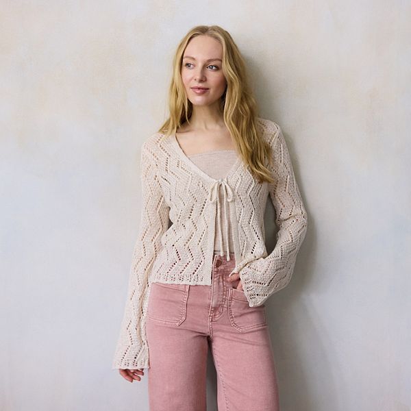 Женский свитер с волнистым подолом Lc Lauren Conrad, Cream Silk
Женский свитер с волнистым подолом Lc Lauren Conrad, Cream Silk