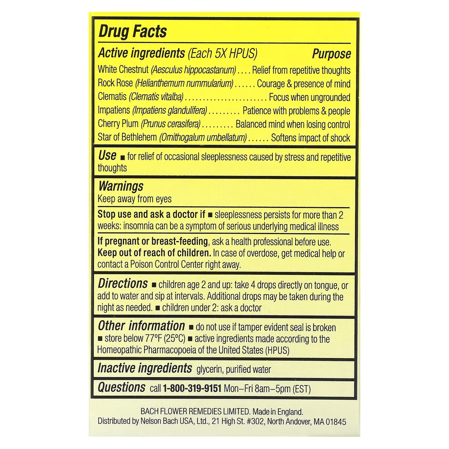 Капли для сна Bach Kids Rescue для детей от 2 лет и старше, 10 мл
Капли для сна Bach Kids Rescue для детей от 2 лет и старше, 10 мл