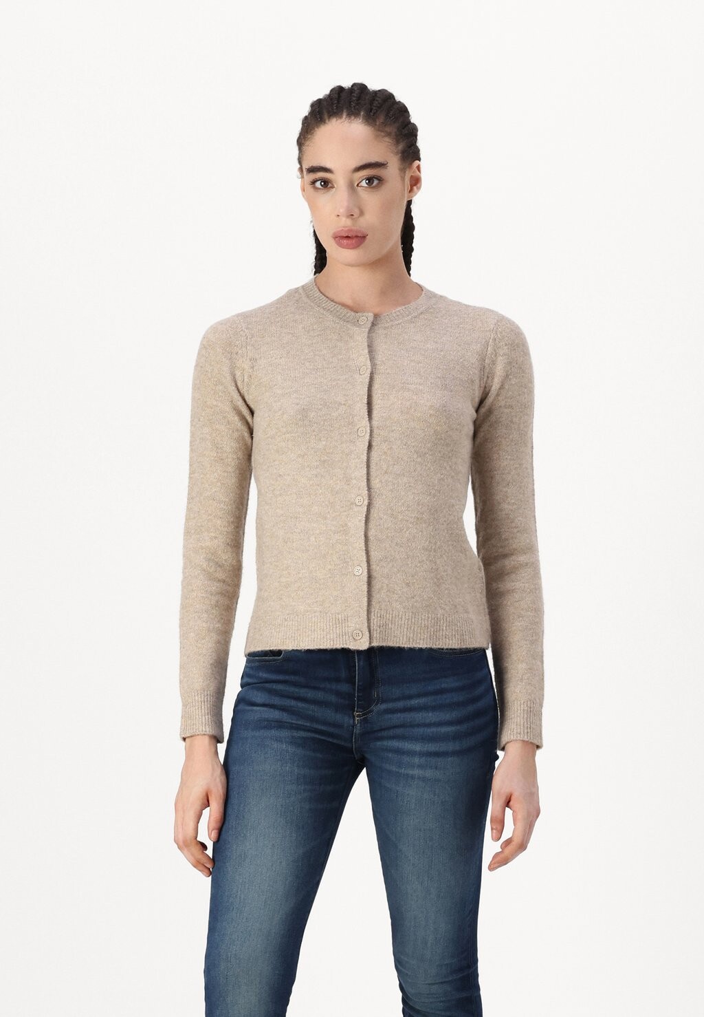 Кардиган PCMALOU Pieces, коричневый 
Кардиган PCMALOU Pieces, коричневый