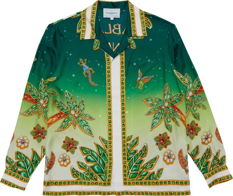 Рубашка Casablanca Cuban Collar Long-Sleeve 'Joyaux D'Afrique', разноцветный
Рубашка Casablanca Cuban Collar Long-Sleeve 'Joyaux D'Afrique', разноцветный