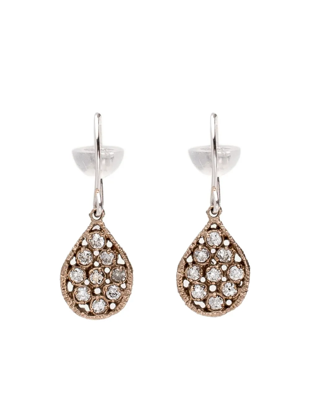 Бриллиантовые серьги Drops из 14-каратного белого золота Noguchi, золотой
Бриллиантовые серьги Drops из 14-каратного белого золота Noguchi, золотой