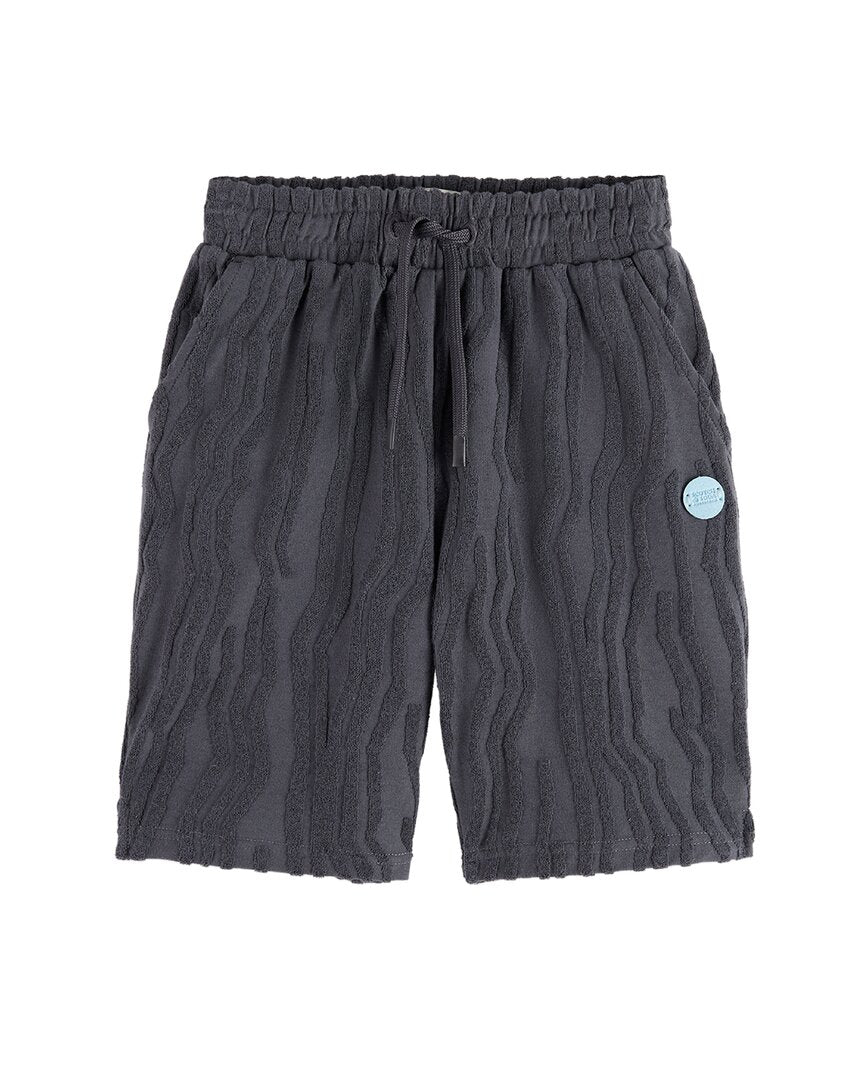 Шорты средней длины из жаккардовой махровой ткани Scotch & Soda, черный
Шорты средней длины из жаккардовой махровой ткани Scotch & Soda, черный