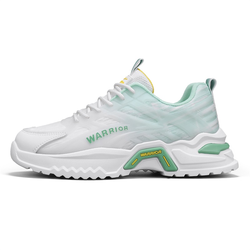 WARRIOR Легкие повседневные туфли с износостойким покрытием, белые, светло-зеленые
WARRIOR Легкие повседневные туфли с износостойким покрытием, белые, светло-зеленые