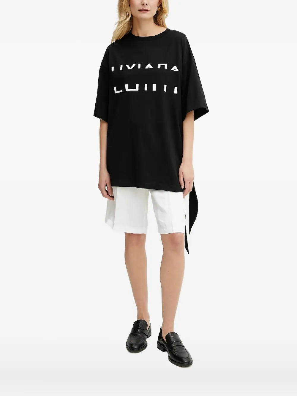 Футболка с логотипом Liviana Conti, черный
Футболка с логотипом Liviana Conti, черный