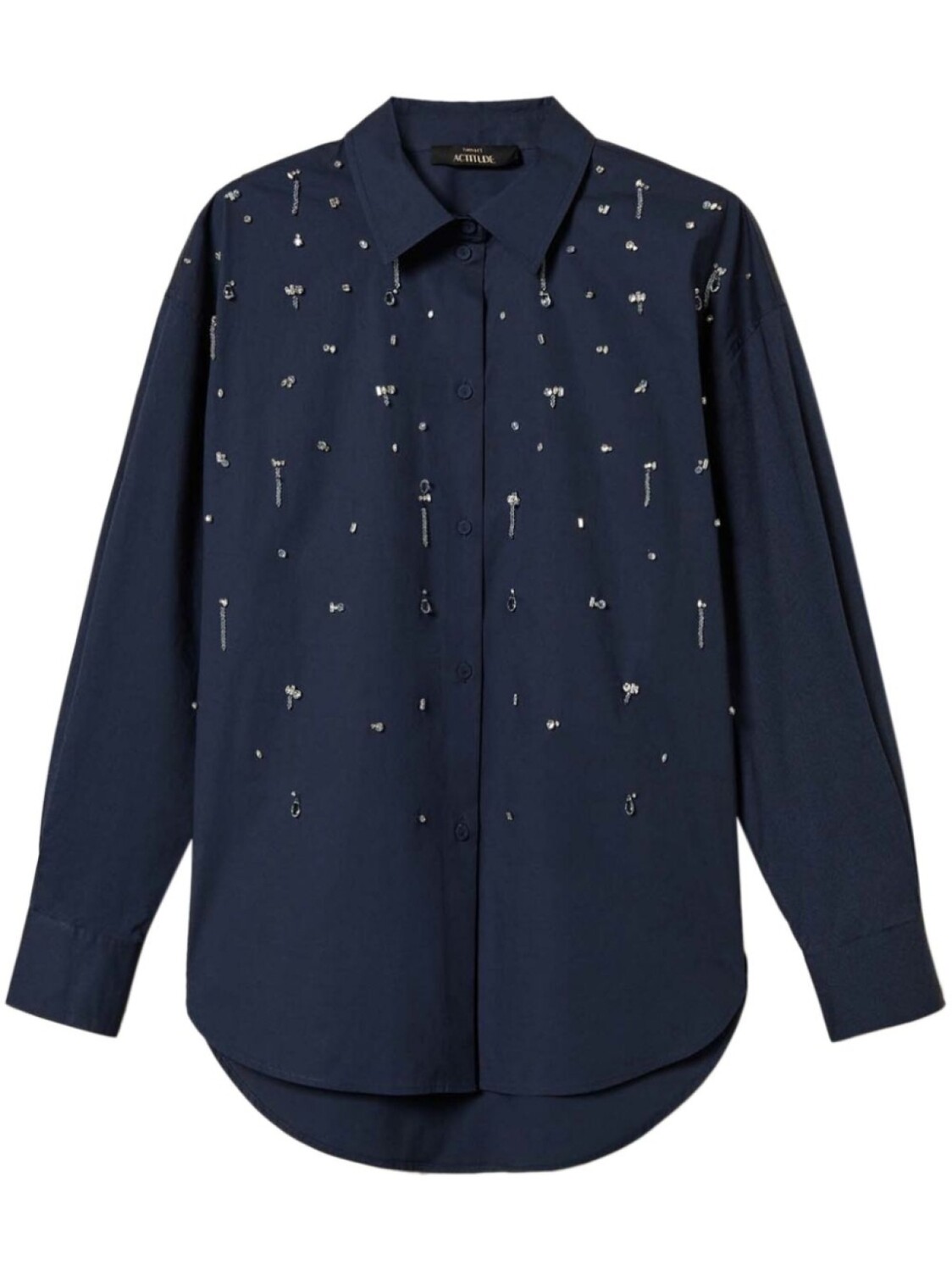 TWINSET рубашка с вышивкой, синий
TWINSET рубашка с вышивкой, синий