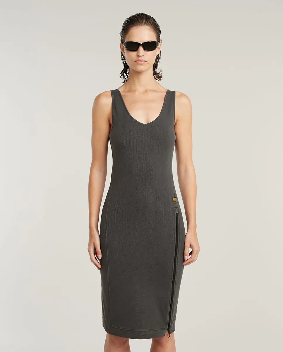 Приталенное платье без рукавов с боковой молнией G-Star, черный
Приталенное платье без рукавов с боковой молнией G-Star, черный