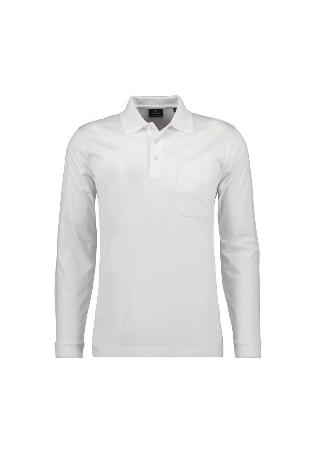 Мужская рубашка-поло с длинными рукавами — мягкая трикотажная рубашка-поло на пуговицах с длинными рукавами, смесь хлопка, планка на пуговицах, легкий уход RAGMAN 
Мужская рубашка-поло с длинными рукавами — мягкая трикотажная рубашка-поло на пуговицах с длинными рукавами, смесь хлопка, планка на пуговицах, легкий уход RAGMAN