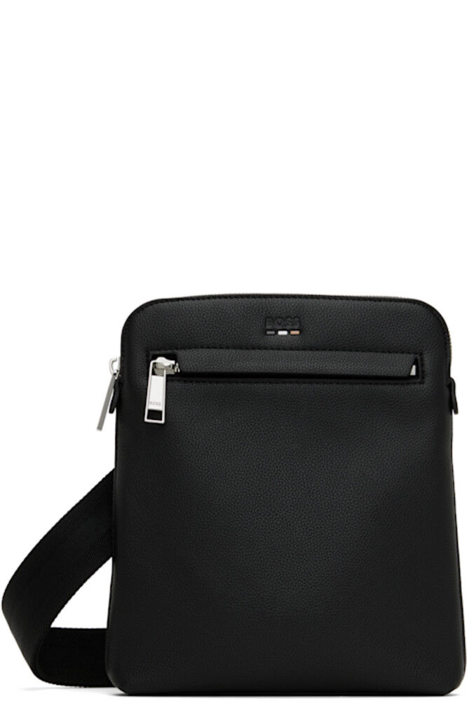 Сумка из искусственной кожи с зернистой черной отделкой BOSS
Сумка из искусственной кожи с зернистой черной отделкой BOSS