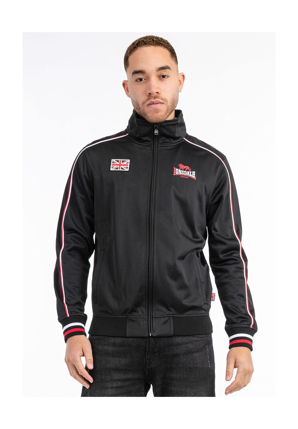 Мужская тренировочная куртка стандартного кроя SKELLBERRY LONSDALE, цвет Black/red/white
Мужская тренировочная куртка стандартного кроя SKELLBERRY LONSDALE, цвет Black/red/white