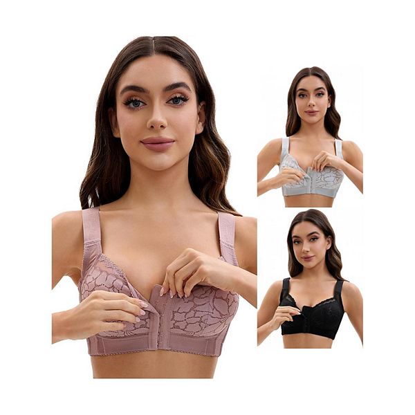 3 упаковки женских бесшовных мягких бюстгальтеров без косточек с широкими бретелями Inspire Chic, Black Light Blue Pink
3 упаковки женских бесшовных мягких бюстгальтеров без косточек с широкими бретелями Inspire Chic, Black Light Blue Pink