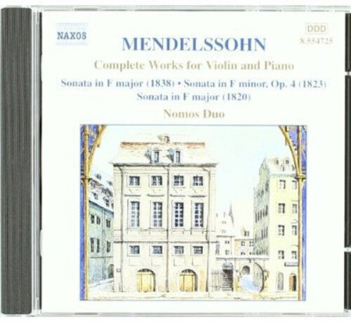 CD диск Mendelssohn / Nomus Duo: Complete Works for Violin & Piano
CD диск Mendelssohn / Nomus Duo: Complete Works for Violin & Piano