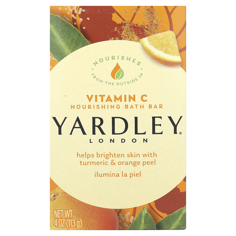 Yardley London, Питательное мыло для ванны, витамин C, 113 г (4 унции)
Yardley London, Питательное мыло для ванны, витамин C, 113 г (4 унции)