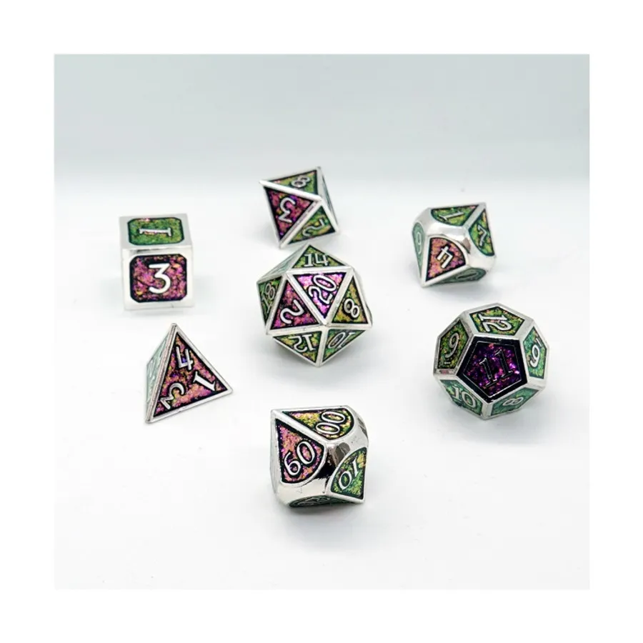Поли комплект герметичный (7), Metal Dice (Chronicle Cards)
Поли комплект герметичный (7), Metal Dice (Chronicle Cards)