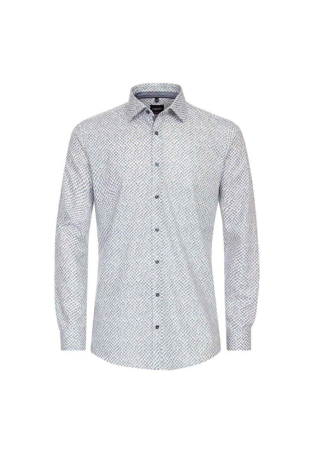 Мужская деловая рубашка с принтом, облегающая боди Venti, цвет Mittelblau
Мужская деловая рубашка с принтом, облегающая боди Venti, цвет Mittelblau