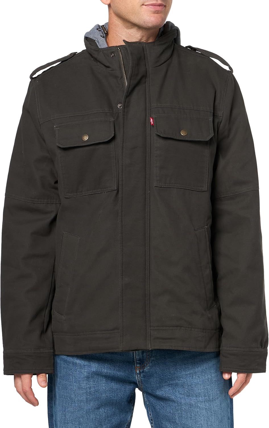 Мужская куртка Levi's с капюшоном, Olive Cotton Canvas
Мужская куртка Levi's с капюшоном, Olive Cotton Canvas