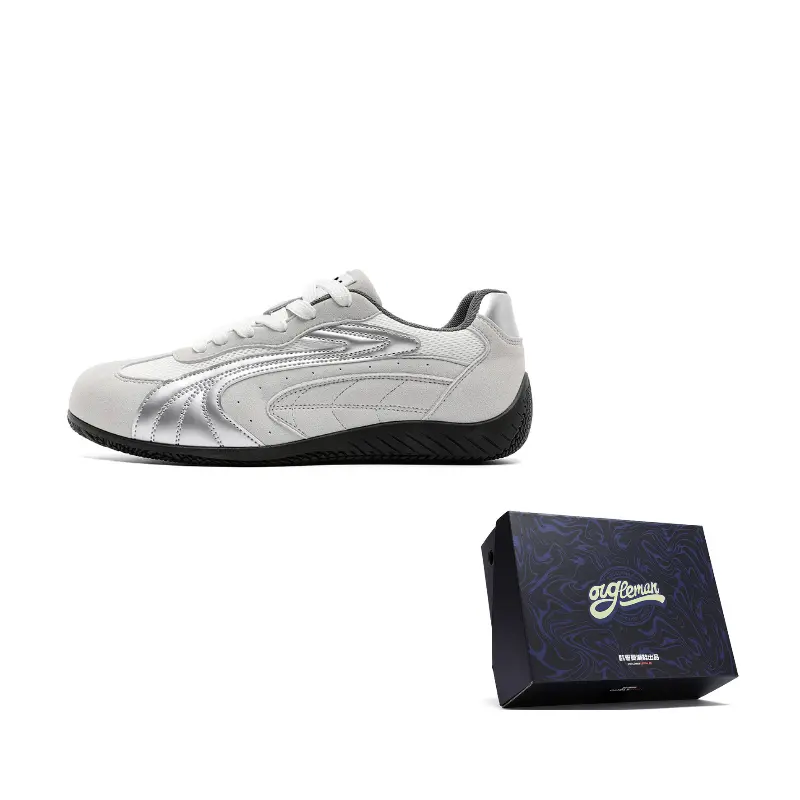 OUGLEMEN Серебряные мужские повседневные низкие кеды с противоскользящей подошвой, устойчивые к истиранию и легкие, цвет Silver
OUGLEMEN Серебряные мужские повседневные низкие кеды с противоскользящей подошвой, устойчивые к истиранию и легкие, цвет Silver