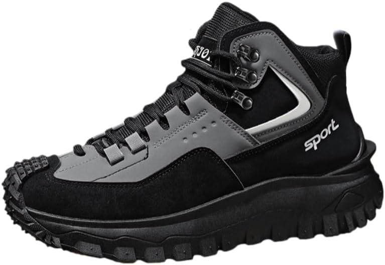 Мужские модные спортивные кроссовки - повседневные кроссовки на шнуровке больших размеров - противоскользящие, для использования на открытом воздухе - подходят для повседневной носки или походов Hoalox, серый
Мужские модные спортивные кроссовки - повседневные кроссовки на шнуровке больших размеров - противоскользящие, для использования на открытом воздухе - подходят для повседневной носки или походов Hoalox, серый