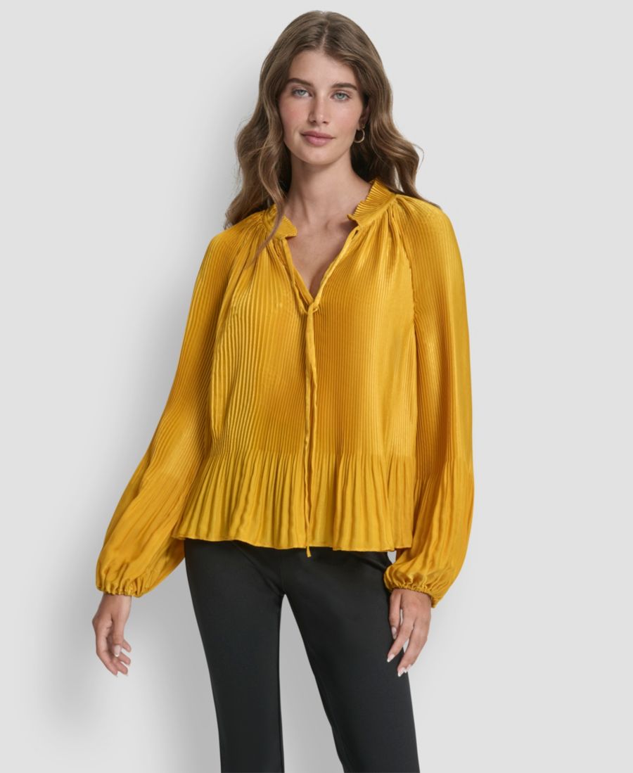 Женская блузка с длинными рукавами и складками DKNY, Sunset Yellow
Женская блузка с длинными рукавами и складками DKNY, Sunset Yellow