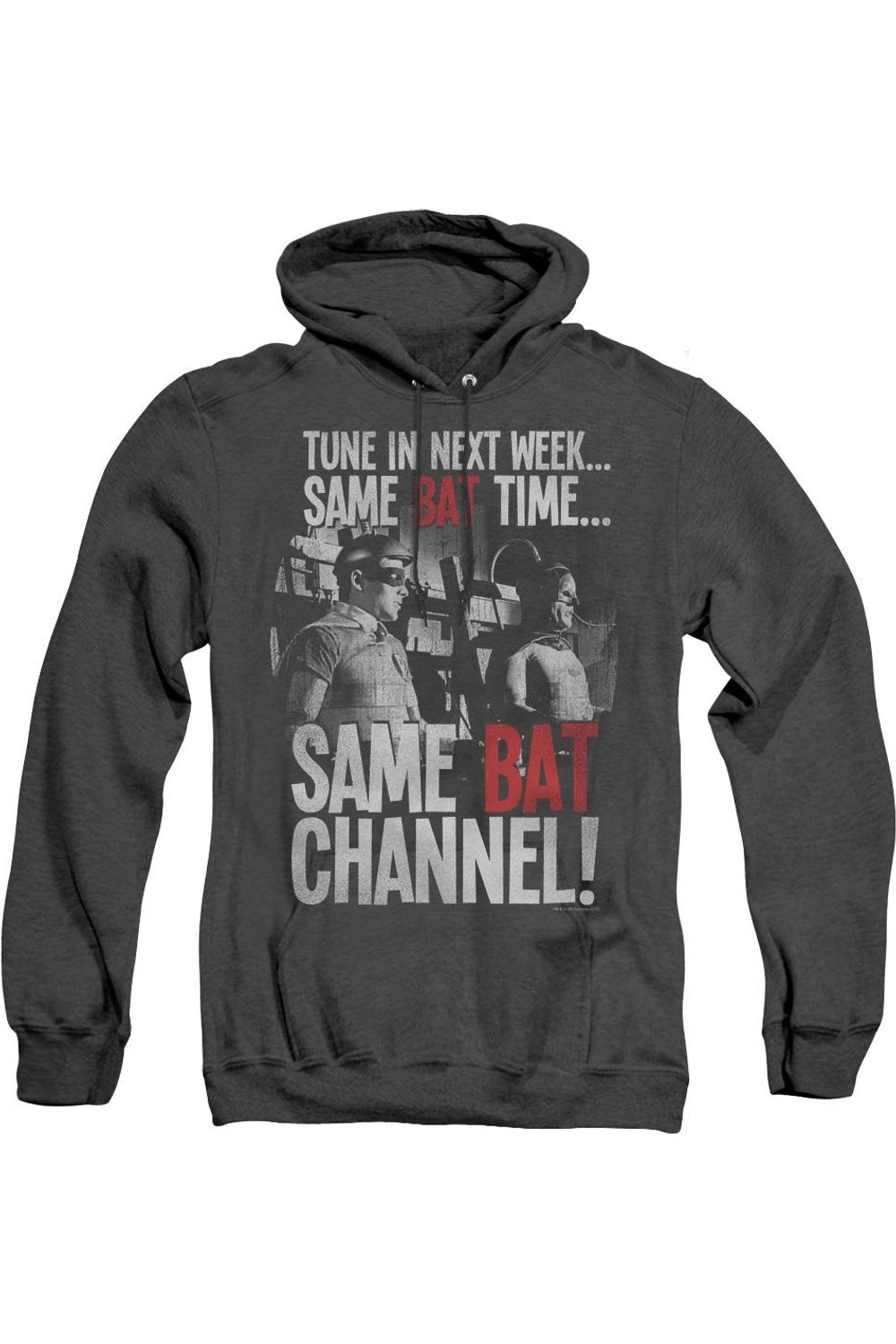 Batman Classic Tv Bat Channel Adult Heather Hoodie / Толстовка с капюшоном Gildan, черный
Batman Classic Tv Bat Channel Adult Heather Hoodie / Толстовка с капюшоном Gildan, черный