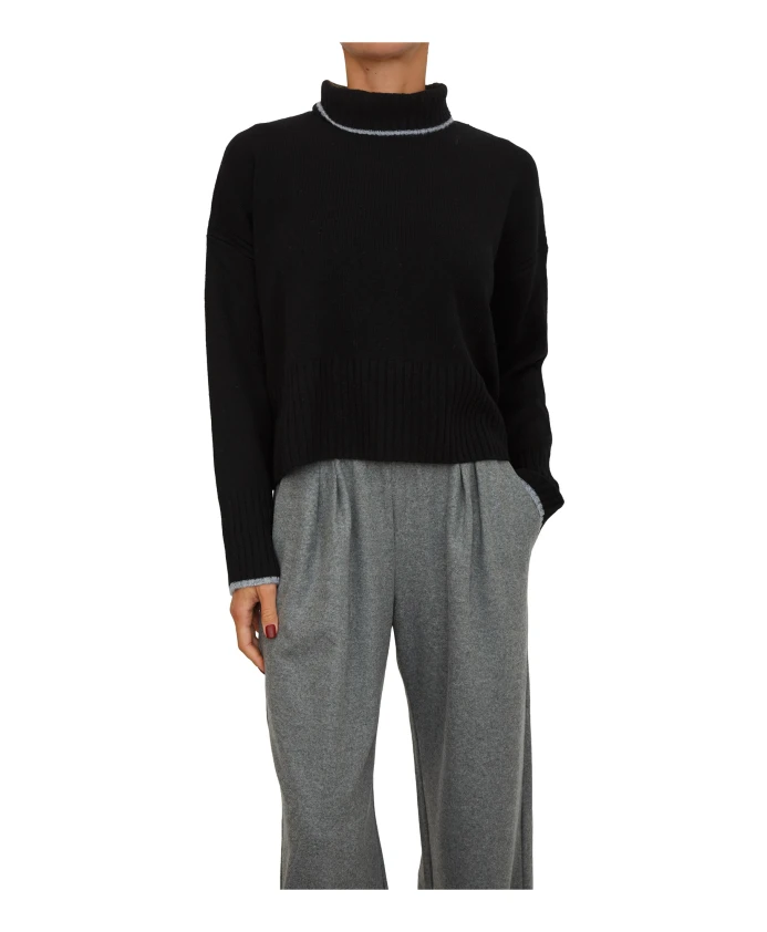 Фолклендский свитер с высоким воротником Pinko, черный
Фолклендский свитер с высоким воротником Pinko, черный